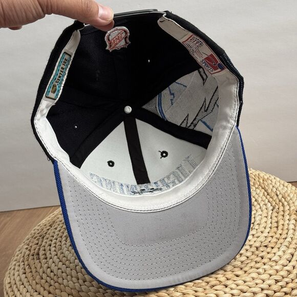 Vintage 90s Tampa Bay Lightning Hat Cap Laser Shadow Sports Specialties Mens - Picture 5 of 8